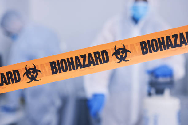 Professional Biohazard Cleanup technician working in Lawrenceville, VA